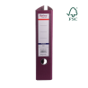 Biblioraft A4, plastifiat PP/PP, margine metalica, 75 mm, Optima Premium - visiniu