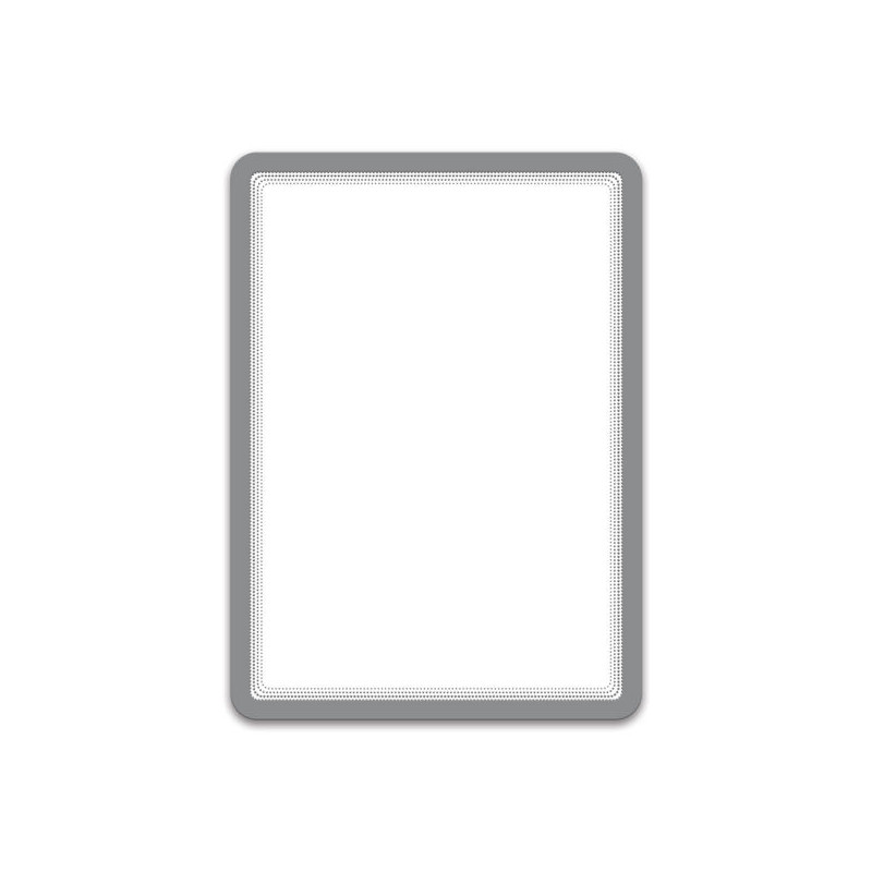 Buzunar magnetic pentru documente A4, cu rama color, 2 buc/set, DJOIS - rama argintie