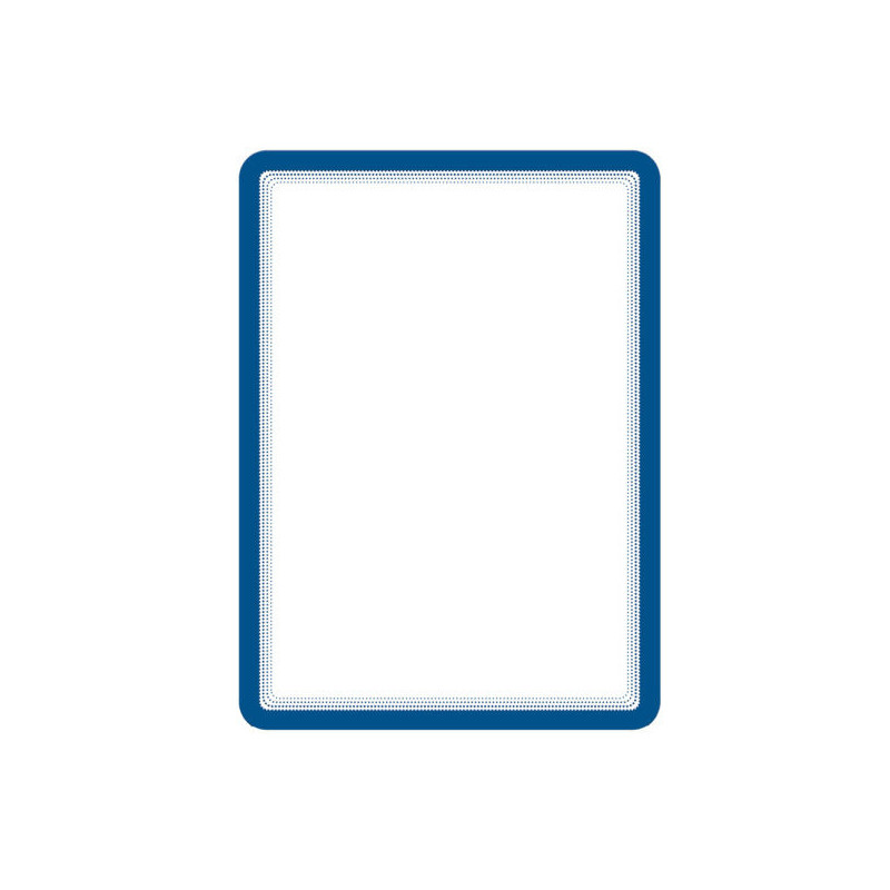 Buzunar magnetic pentru documente A4, cu rama color, 2 buc/set, DJOIS - rama albastra