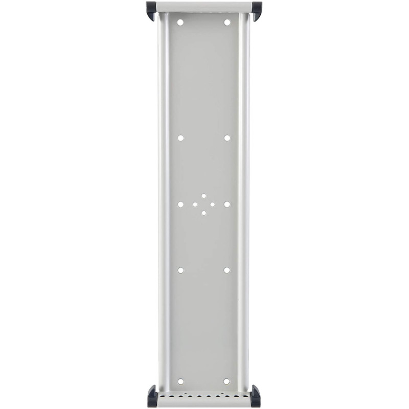 Display metalic pentru perete (suport pentru 10 buzunare A4, cu rama metalica), DJOIS - gri