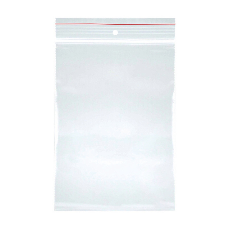 Pungi plastic cu fermoar pentru sigilare, 190 x 250mm, 40 microni, 100 buc/set, Office Products -tra