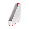 Suport vertical LEITZ WOW, pentru documente, PS, A4, culori duale, alb-rosu