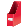 Suport vertical LEITZ WOW Click & Store, pentru documente, carton laminat, A4, rosu