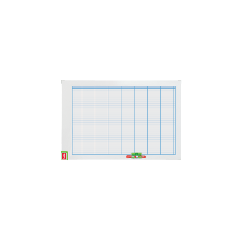 Organizator NOBO Performance, saptamanal, magnetic, 90x60 cm, kit de planificare inclus, albastru