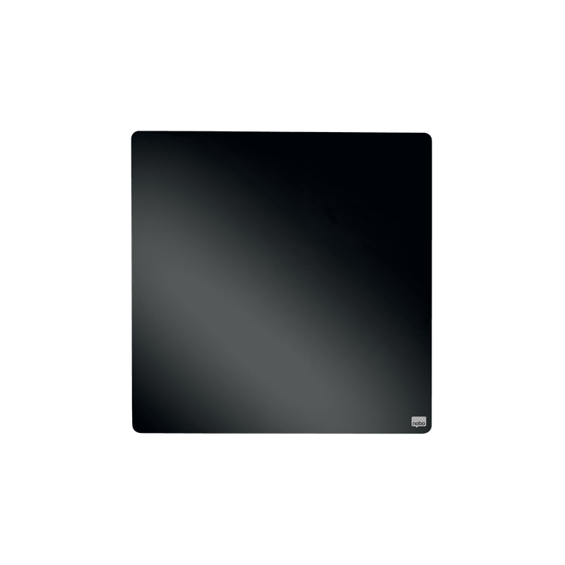 Tabla NOBO patrata, plastic, 36x36 cm, magnetica, include marker si magneti, negru