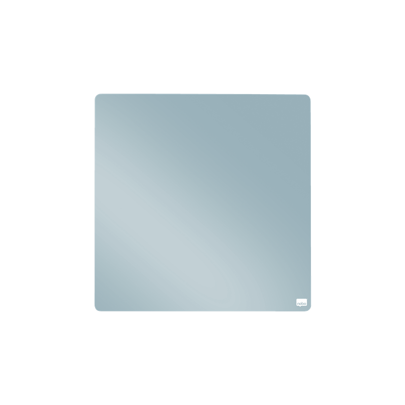 Tabla NOBO patrata, plastic, 36x36 cm, magnetica, include marker si magneti, bleu