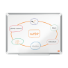Tabla NOBO Premium Plus, otel lacuit, 60x45 cm, magnetica, include marker si tavita, alb