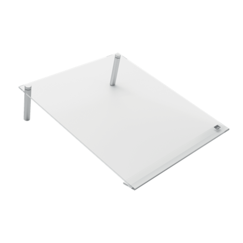 Tabla NOBO, acrylic, pentru birou, A4, cu suport, marker inclus, transparent