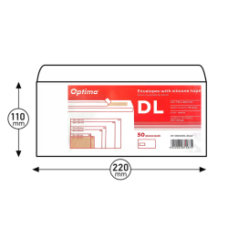 Plic DL (110x220mm), lipire...