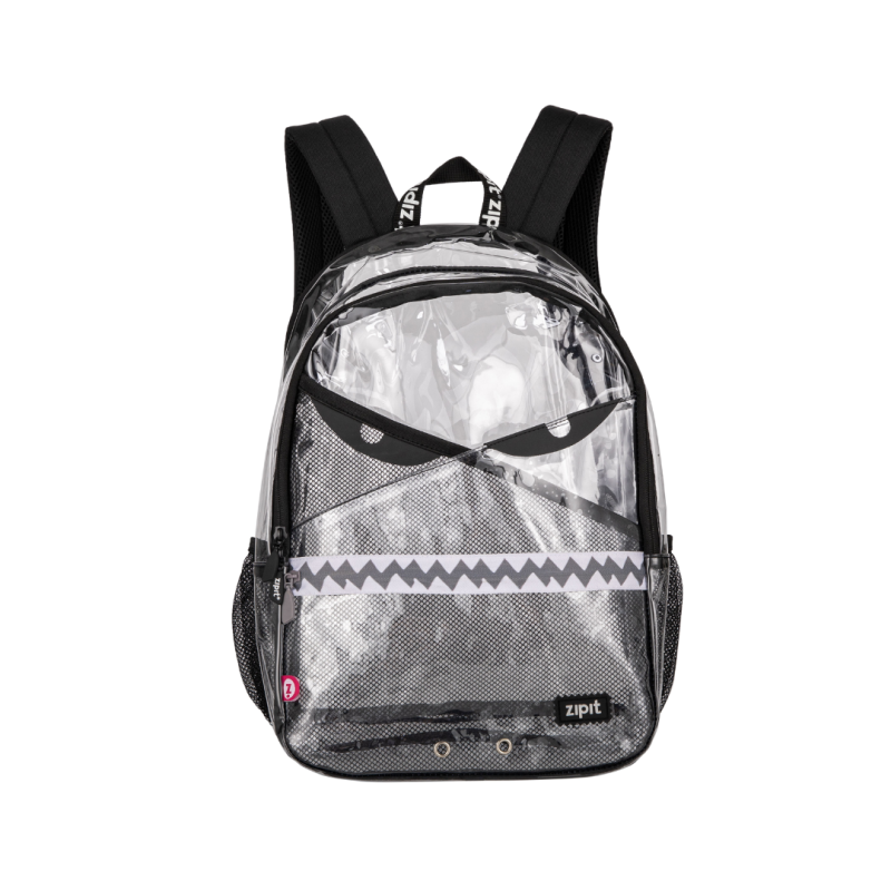 Rucsac ZIPIT Razor cu 2 compartimente + 1 compartiment cu incuietoare - Transparent