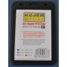 Suport PP tip arc, pentru carduri, 74 x 105mm, orizontal, 5 buc/set, KEJEA - negru