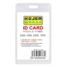 Suport PP water proof, pentru carduri, 55 x 85mm, vertical, 5 buc/set, KEJEA - transparent