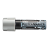 Marker pentru poster ARTLINE, corp plastic, varf tesit 30mm - argintiu