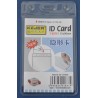 Buzunar PVC, pentru ID carduri, 61 x 90mm, vertical, 10 buc/set, KEJEA - cristal