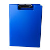 Clipboard dublu A4, plastifiat PP, Optima - albastru