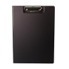 Clipboard dublu A4, plastifiat PP, Optima - negru