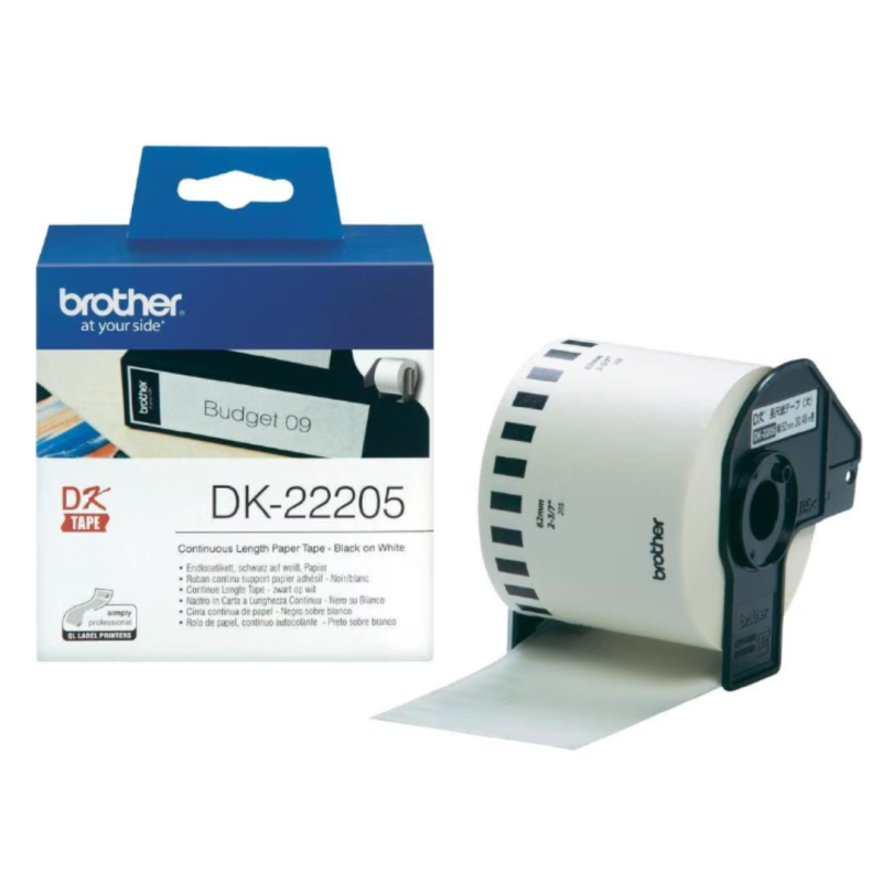 Eticheta Brother 62mm x 30.48m