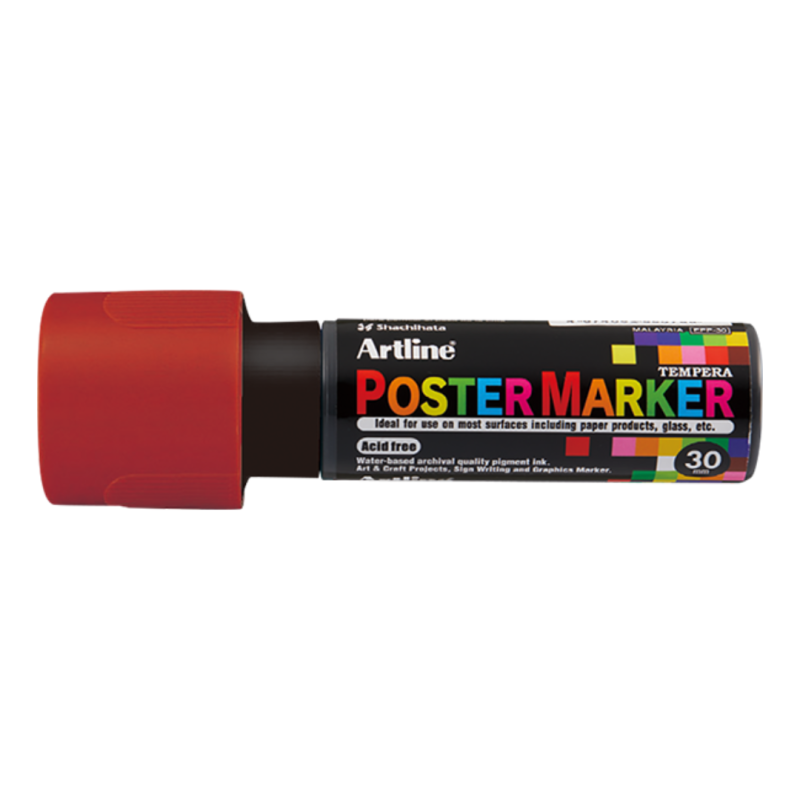 Marker pentru poster ARTLINE, corp plastic, varf tesit 30mm - maro