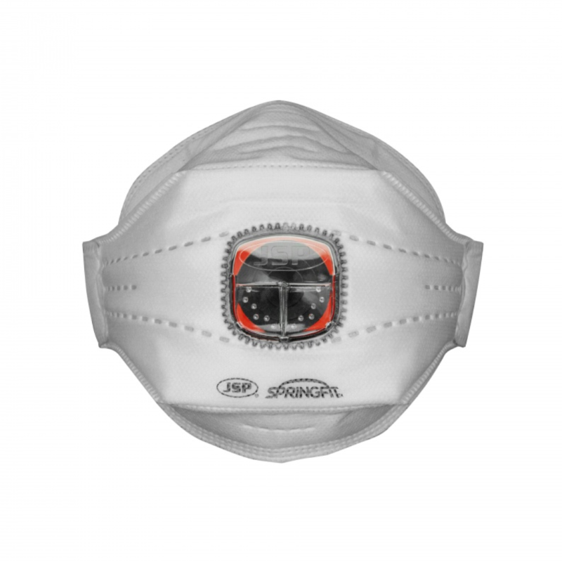 Masca protectie pliabila, FFP3, cu valva Unique Typhoon, EN149 2001+A 2009, JSP-SpringFit 435M/L
