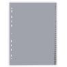 Index plastic gri, A4, 120 microni, numeric 1-31, Optima