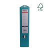 Biblioraft A4, plastifiat PP/paper, margine metalica, 75 mm, Optima Classic - turcoaz