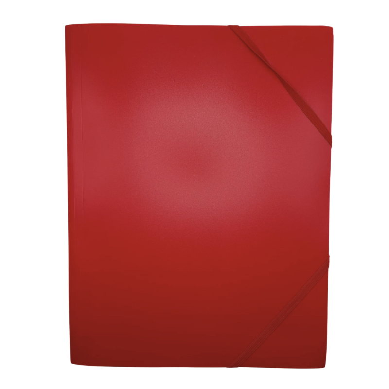 Mapa plastic cu elastic pe colturi, 400 microni, Optima - rosu