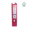 Biblioraft A4, plastifiat PP/paper, margine metalica, 75 mm, Optima Classic - pink