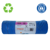 Saci plastic reciclat, standard, 120L, cu snur, 70x100cm, 30 microni, 25buc/rola, RESACO - albastri