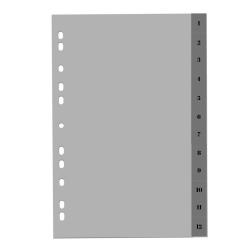 Index plastic gri, A4, 120...