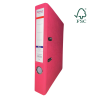 Biblioraft A4, plastifiat PP/paper, margine metalica, 50 mm, Optima Classic - pink