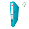 Biblioraft A4, plastifiat PP/PP, margine metalica, 50 mm, Optima Premium - turcoaz