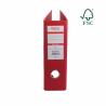 Biblioraft A5, plastifiat PP/PP, 75 mm, Optima Premium - rosu