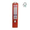 Biblioraft A4, plastifiat PP/paper, margine metalica, 75 mm, Optima Classic - portocaliu