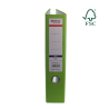 Biblioraft A4, plastifiat PP/paper, margine metalica, 75 mm, Optima Classic - verde deschis