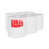 Hartie igienica alba, 100% celuloza, 2 straturi, 120m, 12 role/bax, Prima Soft Jumbo 190