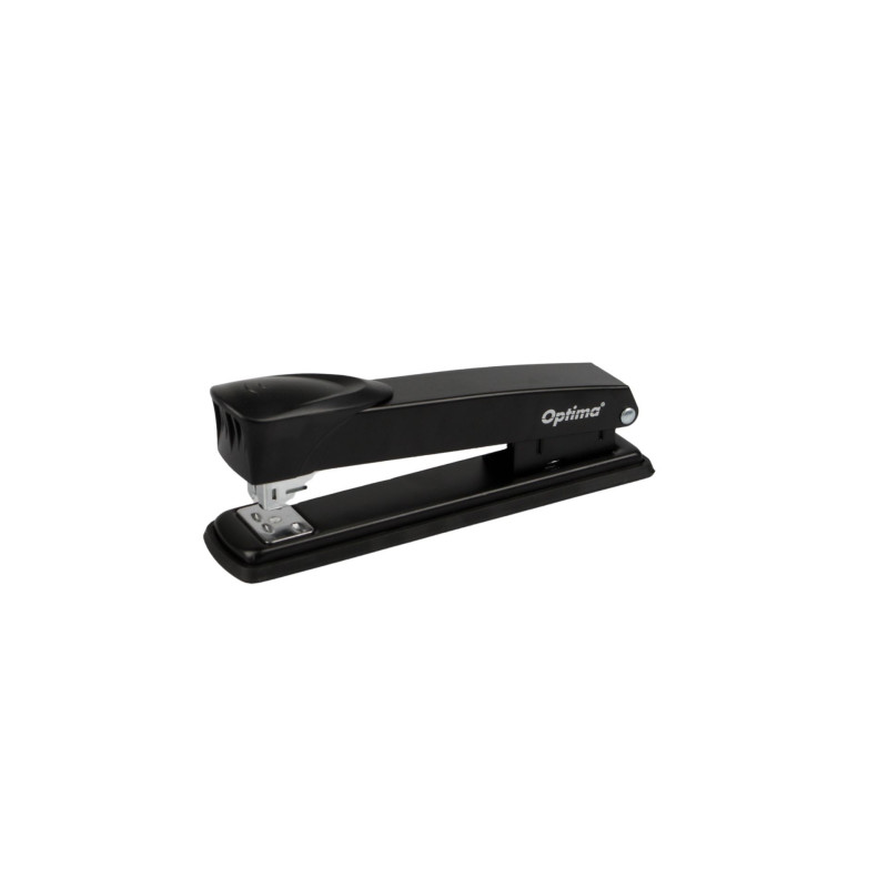 Capsator metalic, 40 coli, 160x58x40mm, capse 24/6, 26/6, 24/8, Optima MS40 - negru