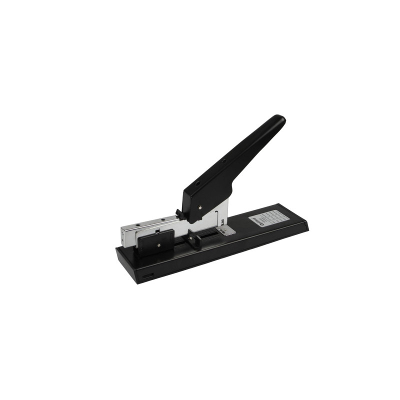 Capsator metalic, de mare capacitate, 100 coli, capse 23/6 - 23/13, Optima HDS100 - negru