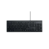 Tastatura Kensington EQ KB100, cu fir de 150 cm, plastic partial reciclat, negru