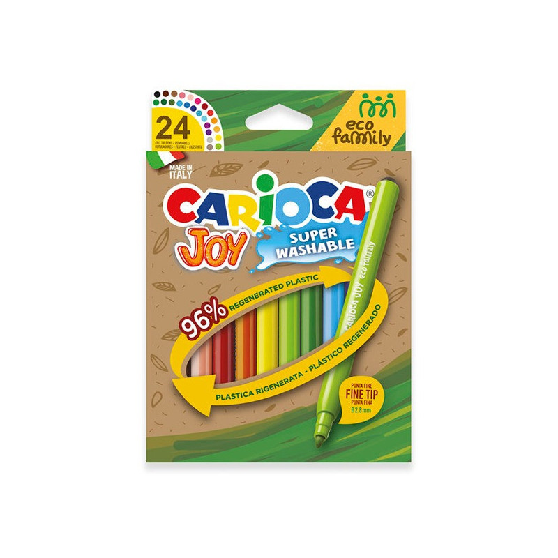Carioca super lavabila, Carioca EcoFamily Joy, 24 buc/set