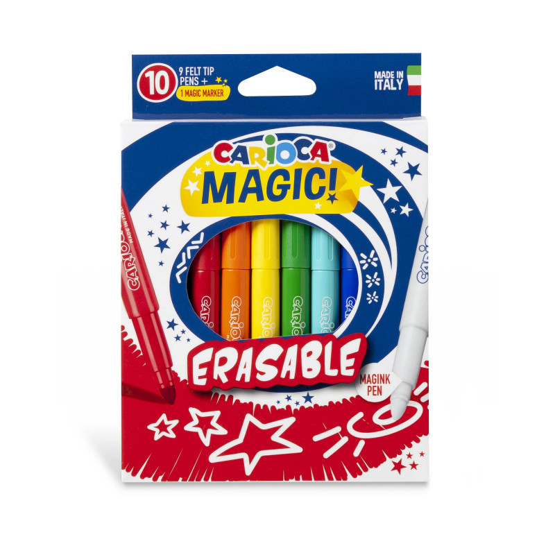 Carioca, varf 6 mm, 10 buc/cutie, CARIOCA Magic Erasable