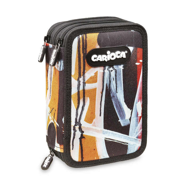 Penar echipat cu 3 compartimente Carioca Spray, negru