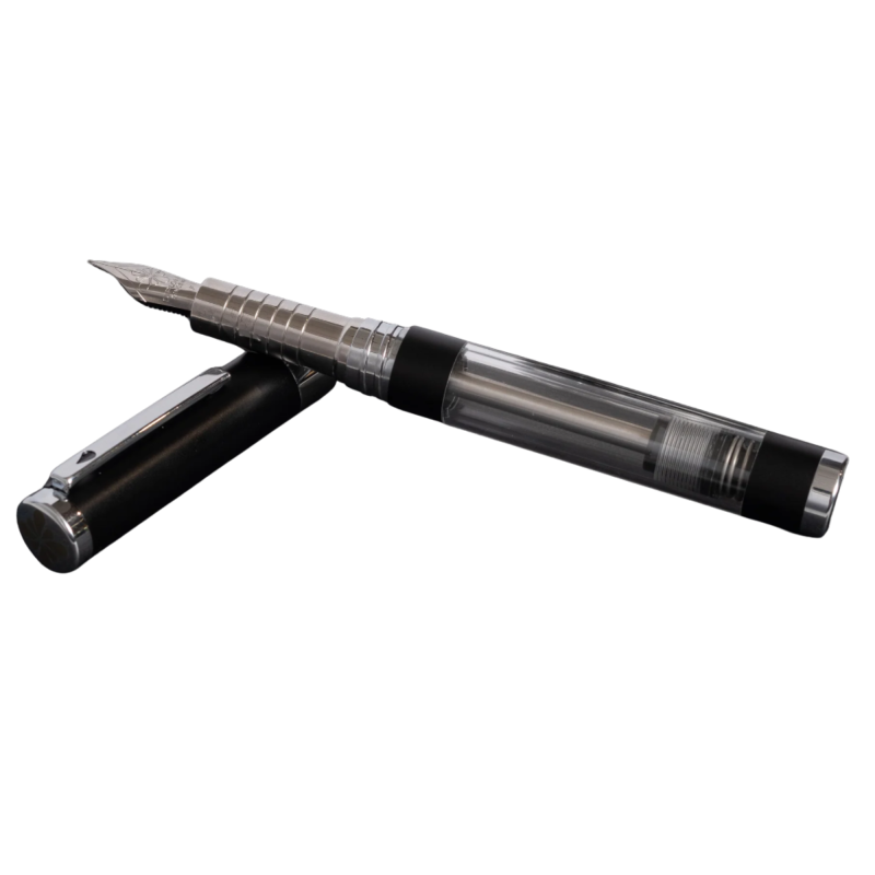 Stilou DIPLOMAT Nexus Demo, cu penita M, din otel inoxidabil - black chrome