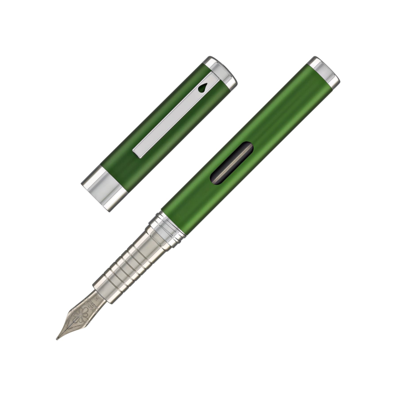 Stilou DIPLOMAT Nexus, cu penita M, din otel inoxidabil - green chrome