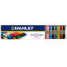 Creioane cerate, cutie carton, 15 culori/cutie, Manley