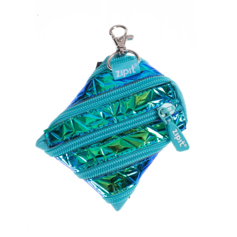 Borseta Zipit Metalic - verde