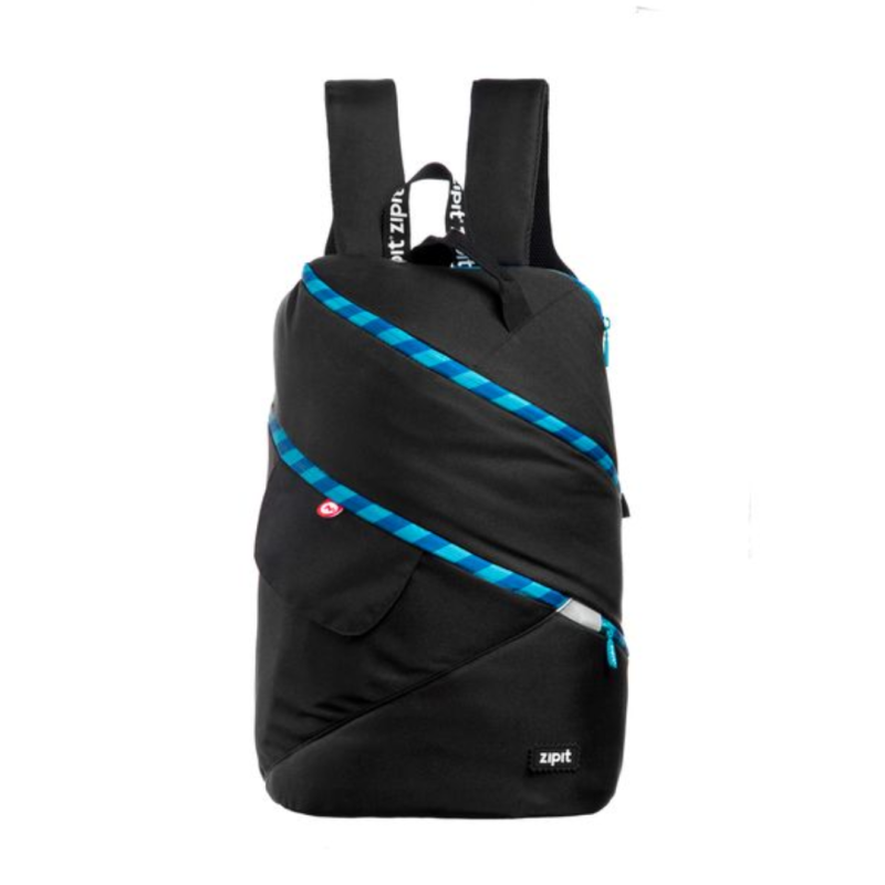 Rucsac ZIPIT Looper Premium - negru/turcoaz