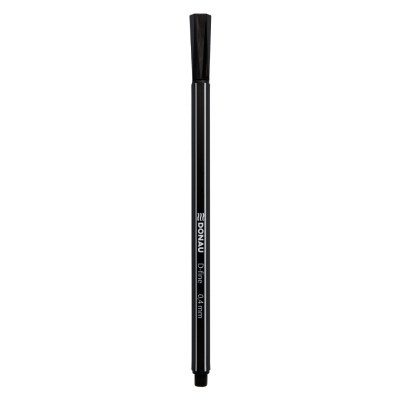 Fine liner, varf fetru 0.4mm, DONAU D-Fine - negru