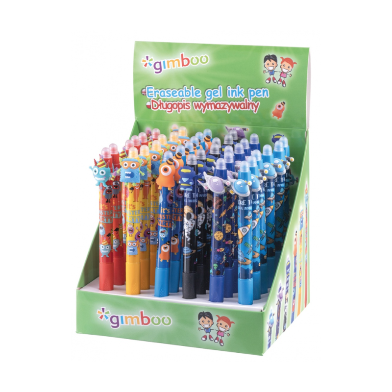 Display pix erasable, cu radiera motive cosmice in capatul pixului, GIMBOO