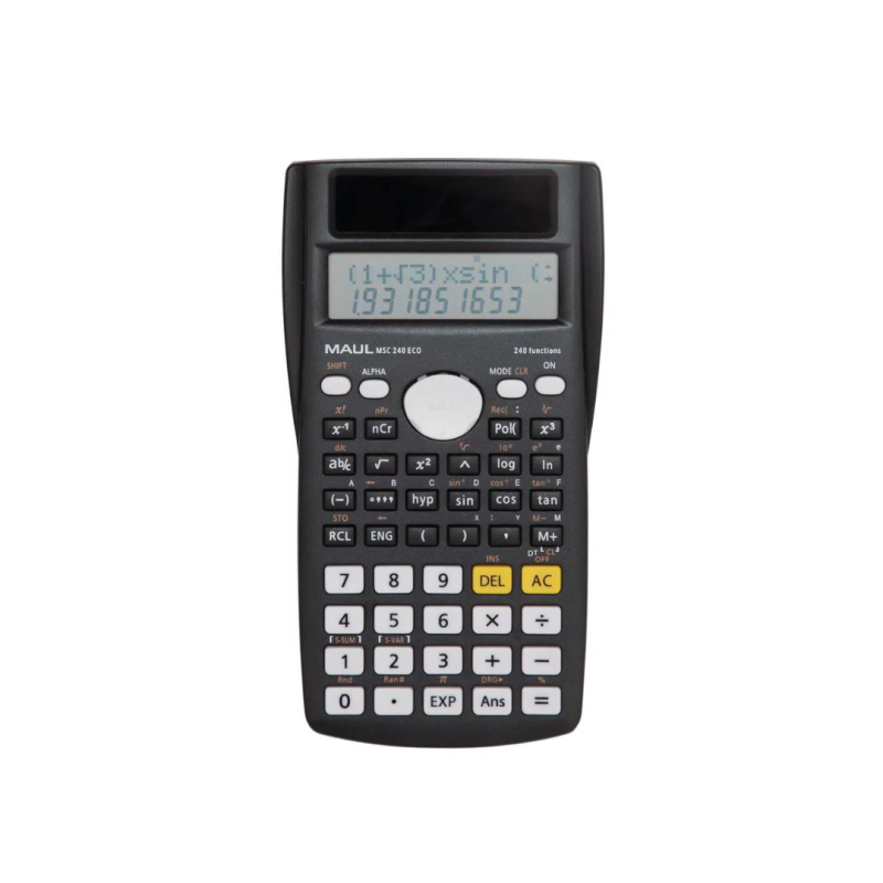 Calculator stiintific, 10+2 digits, MAUL MSC240 - negru