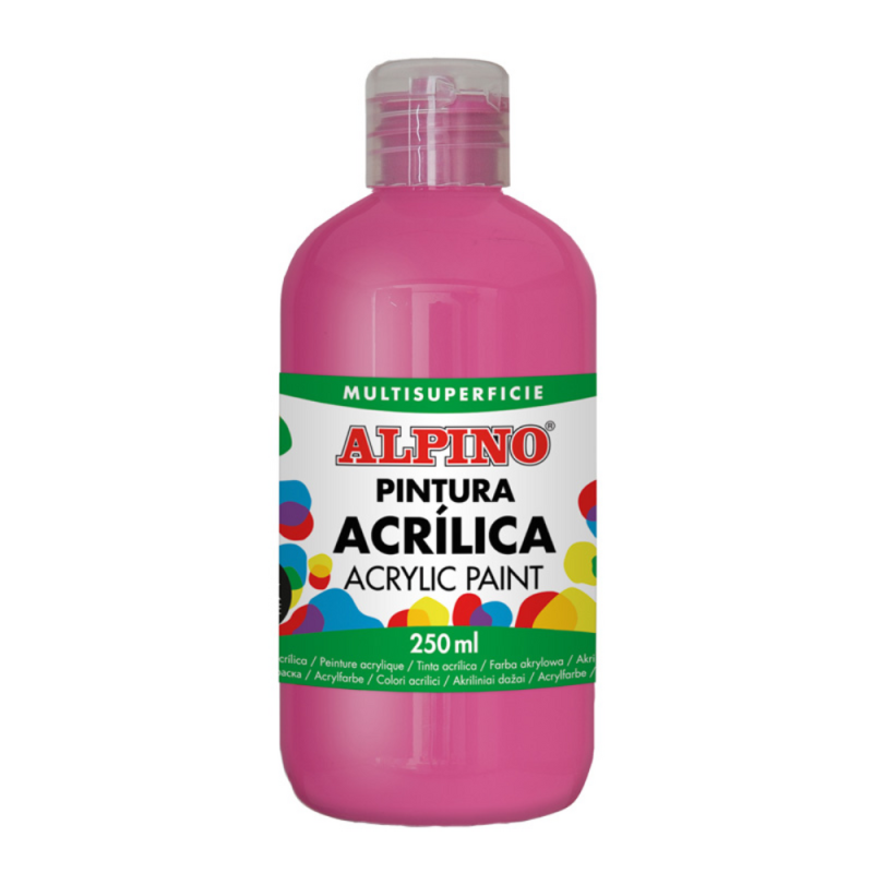Vopsea acrilica, 250ml, Alpino - fuxia